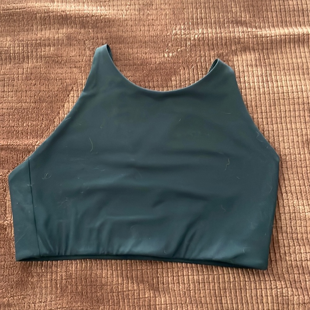 Girlfriend Collective Midnight Topanga Halter Bra